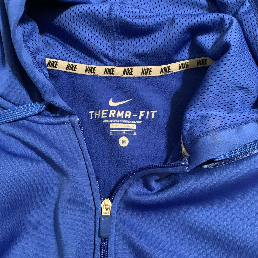 Nike Blue Crop Jacket SZ M - Picture 2 of 2
